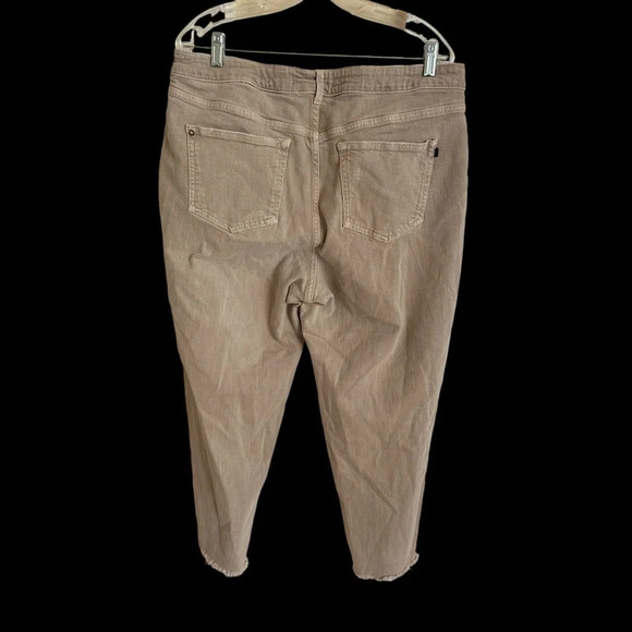 Anthropologie Pilco Plus 16W The Vintage Straight Jeans Beige Straight Leg Tan - Picture 6 of 10